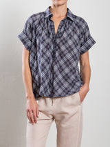Etta Shirt in Whisper Plaid - Night