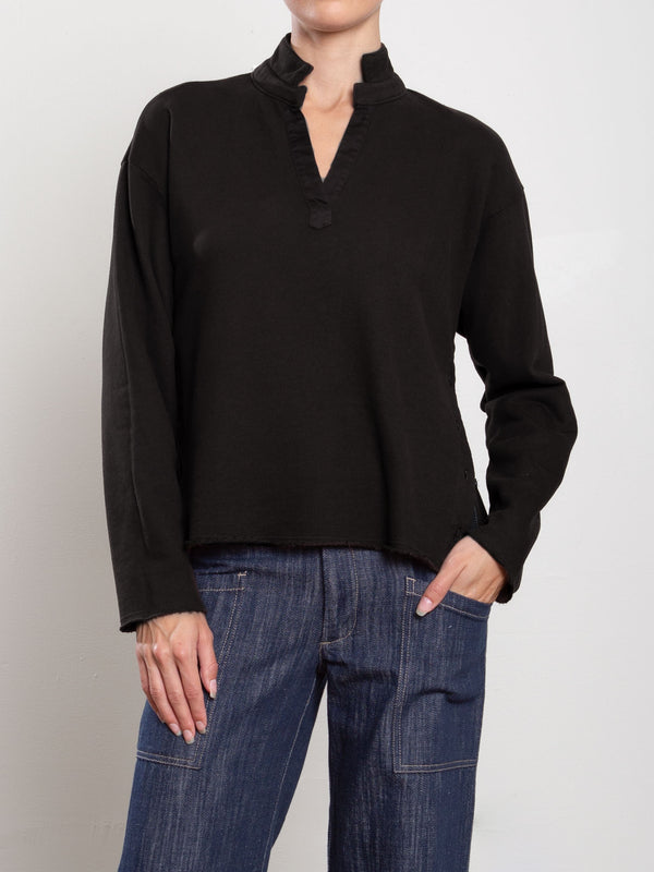 Chad Pullover in French Terry - Black