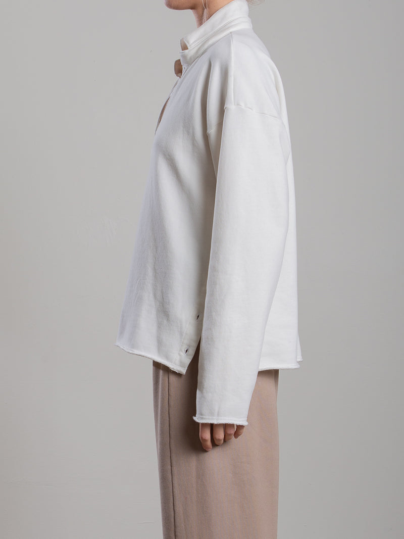 Chad Pullover in French Terry - Cream