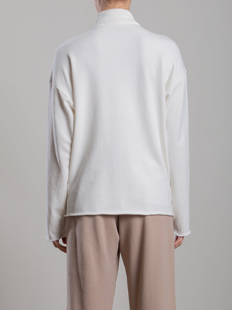 Chad Pullover in French Terry - Cream