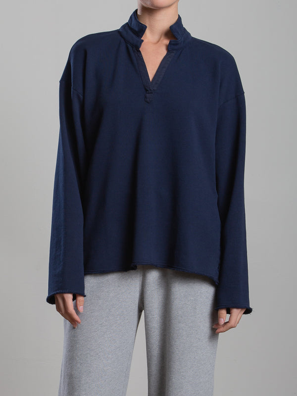 Chad Pullover in French Terry - Midnight