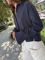 Enzo Shirt in Vienna Stripe - Ink