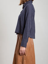 Enzo Shirt in Vienna Stripe - Ink