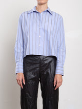 Enzo Shirt in Japanese Stripe - Periwinkle