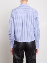 Enzo Shirt in Japanese Stripe - Periwinkle
