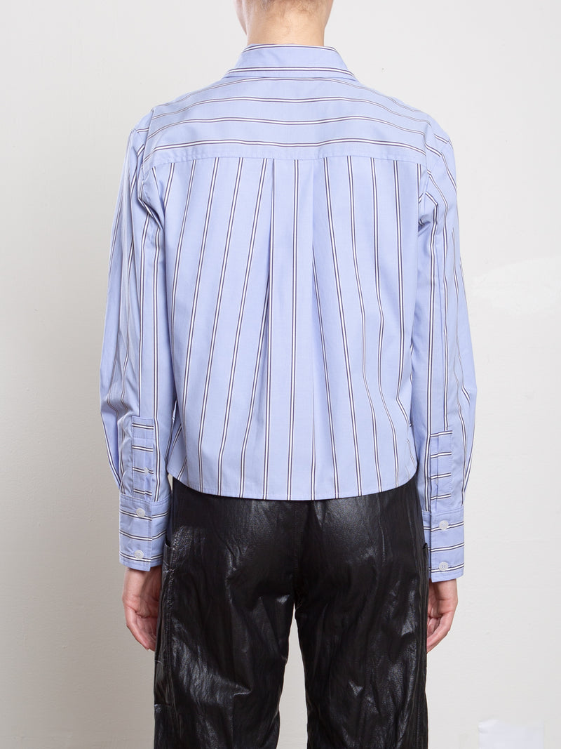 Enzo Shirt in Japanese Stripe - Periwinkle