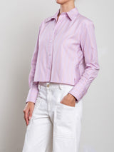 Enzo Shirt in Japanese Stripe - Lilac