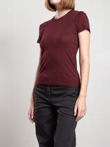 Hazel Tee in Lightweight Rib - Marsala