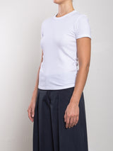 Hazel Tee in Lightweight Rib - White