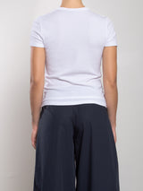 Hazel Tee in Lightweight Rib - White