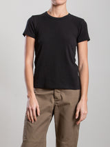 Hazel Tee in Cashmere Jersey - Black