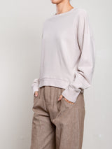 Irene Crewneck in French Terry - Fog