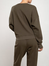 Irene Crewneck in French Terry - Moss