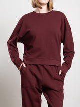 Irene Crewneck in French Terry - Marsala
