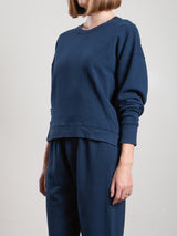 Irene Crewneck in French Terry - Admiral
