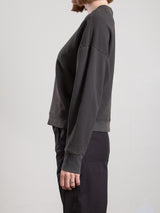 Irene Crewneck in French Terry - Vintage Black