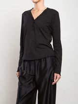 Ari Tee in Supima Slub - Black
