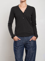 Ari Tee in Supima Slub - Vintage Black