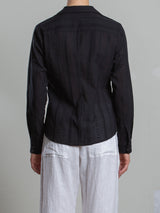 Layla Shirt in Cotton Embroidery - Black