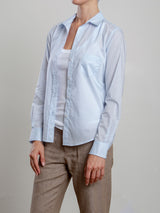 Layla Shirt in Spanish Voile - Pale Sky