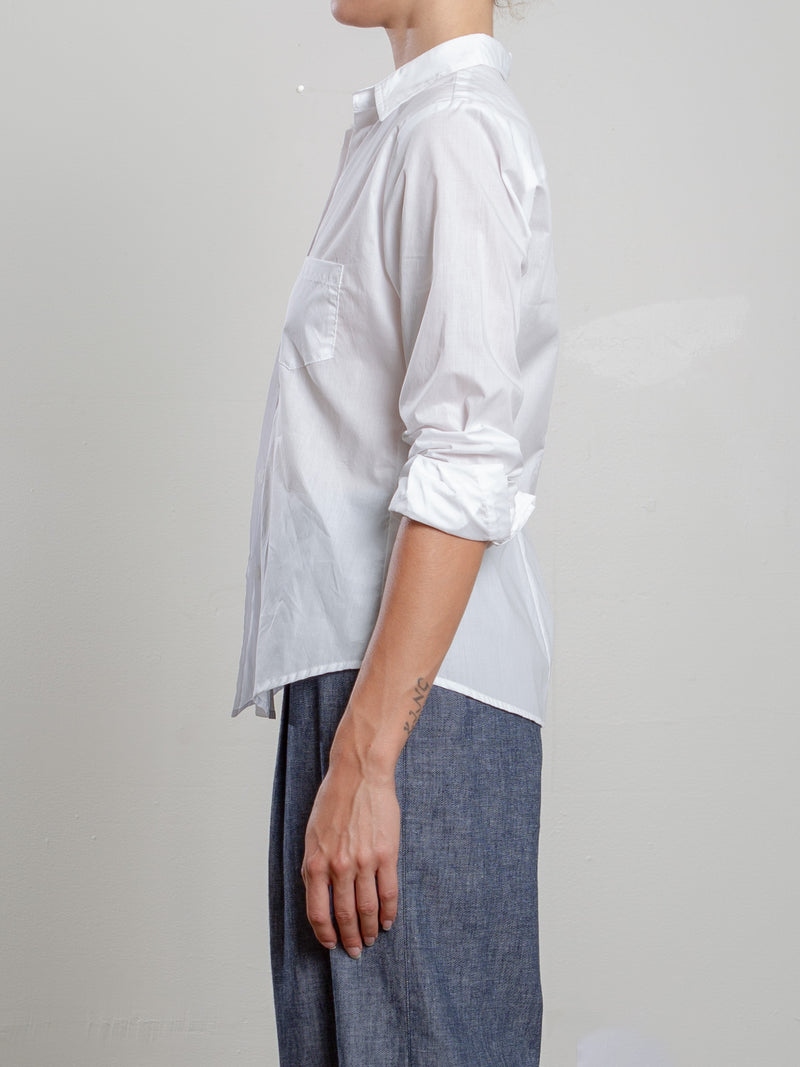 Layla Shirt in Spanish Voile- White