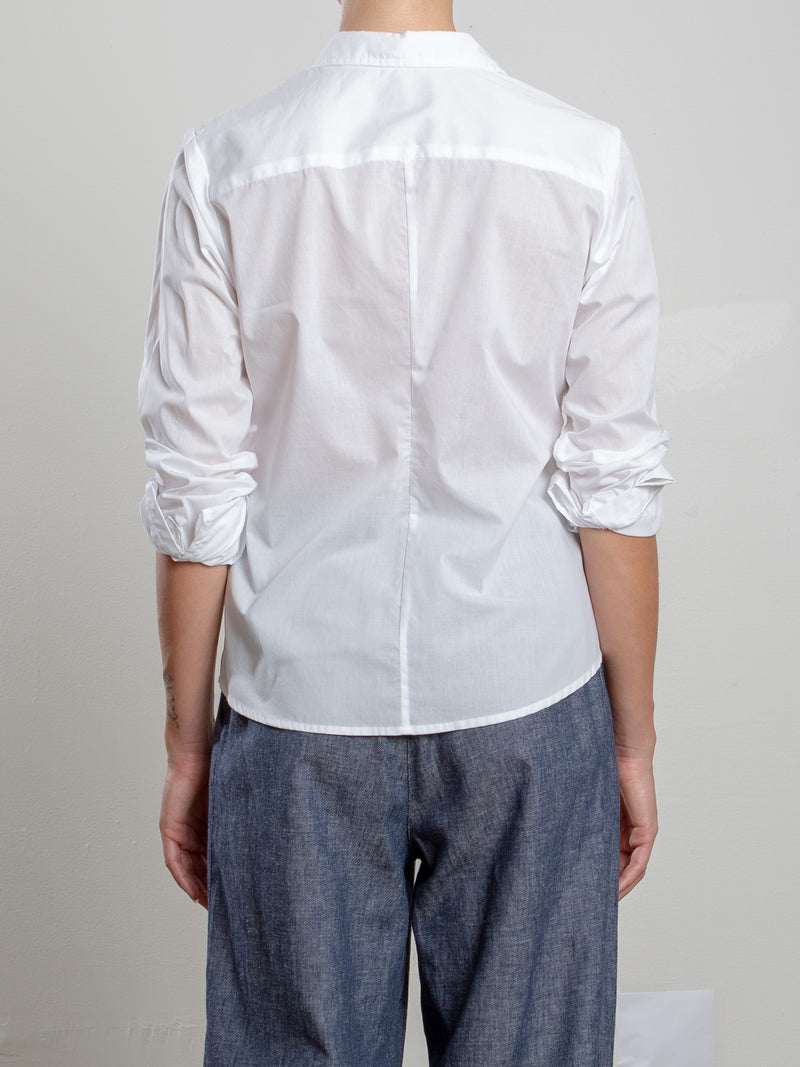 Layla Shirt in Spanish Voile- White