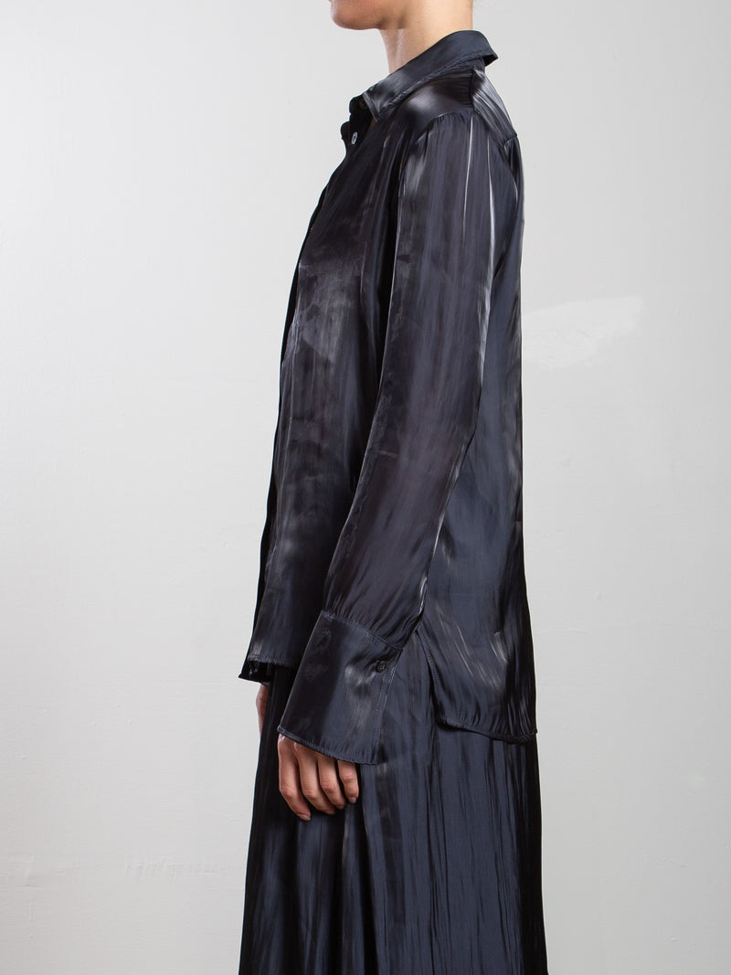 Vera Shirt in Lustre - Graphite