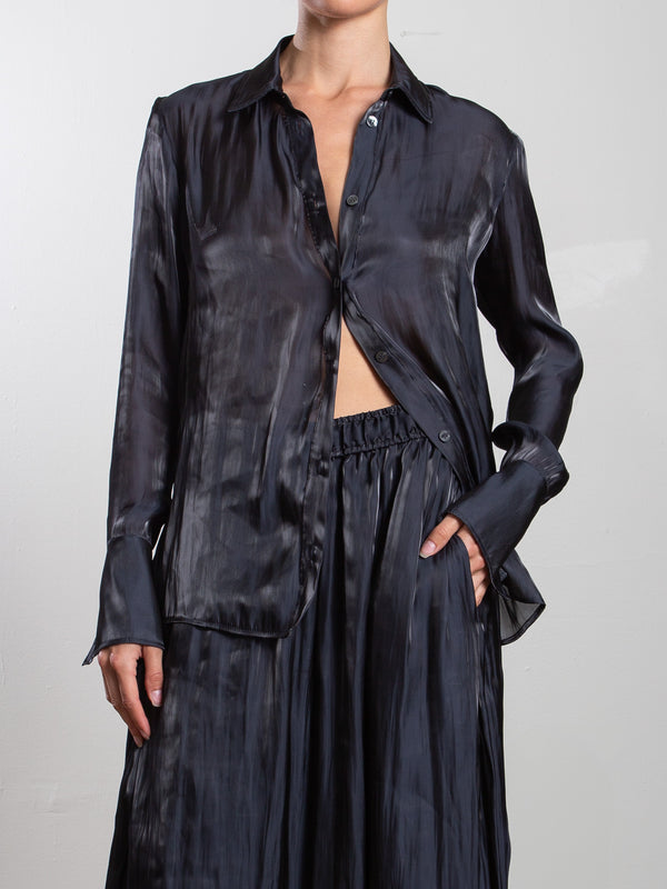 Vera Shirt in Lustre - Graphite