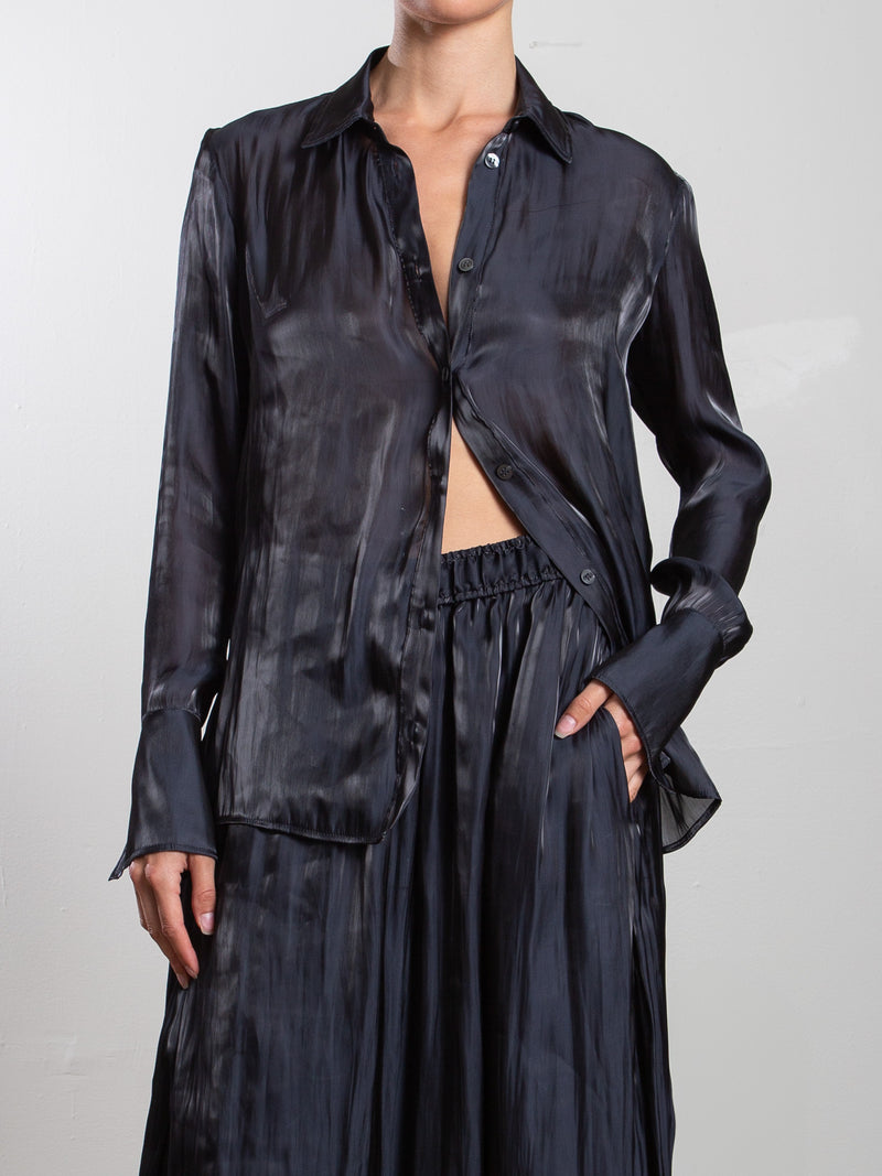 Vera Shirt in Lustre - Graphite