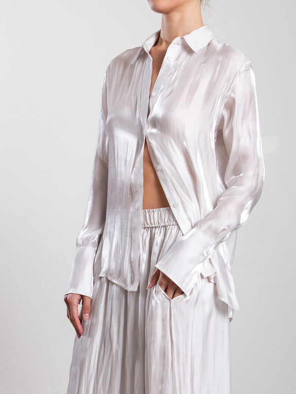 Vera Shirt in Lustre - Pearl