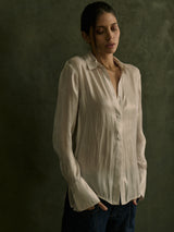 Vera Shirt in Lustre - Pearl