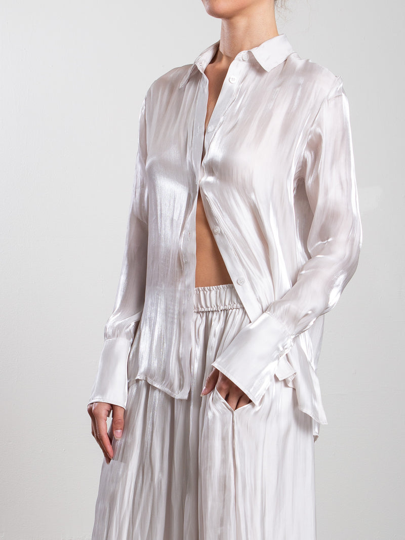 Vera Shirt in Lustre - Pearl