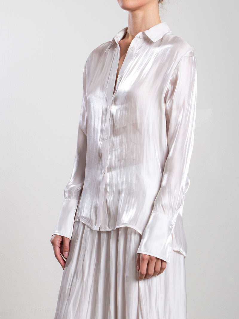 Vera Shirt in Lustre - Pearl