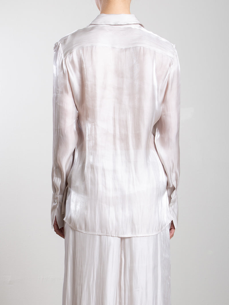 Vera Shirt in Lustre - Pearl