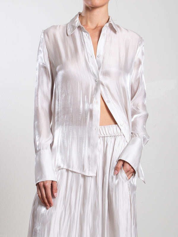 Vera Shirt in Lustre - Pearl