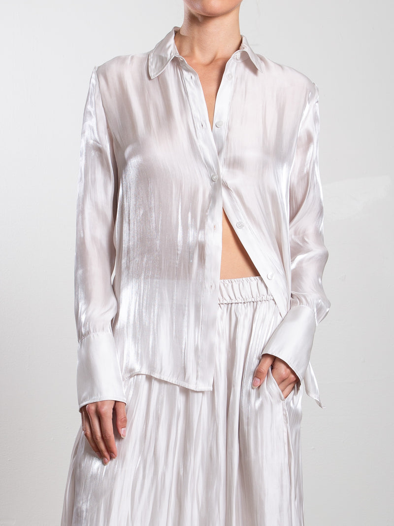 Vera Shirt in Lustre - Pearl