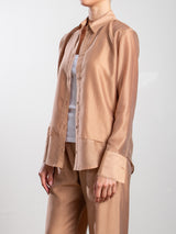 Clara Shirt in Gossamer - Brulee