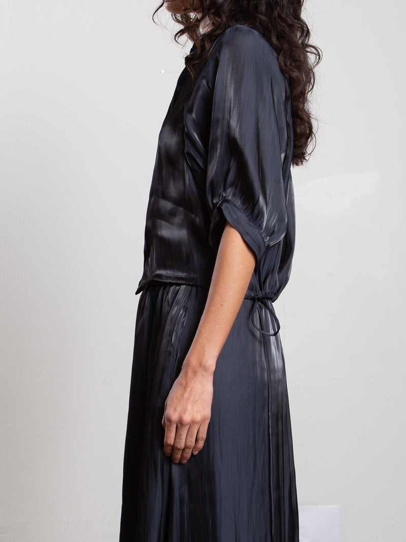 Chloe Shirt in Lustre - Graphite