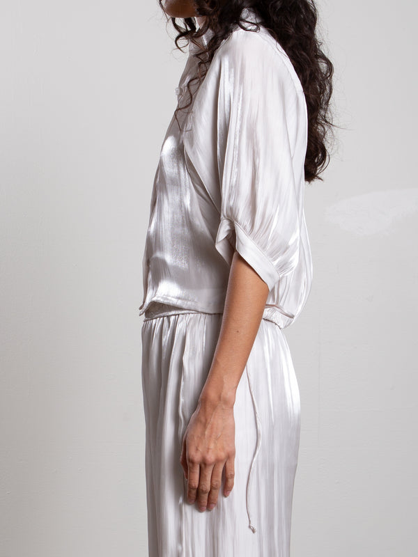 Chloe Shirt in Lustre - Pearl