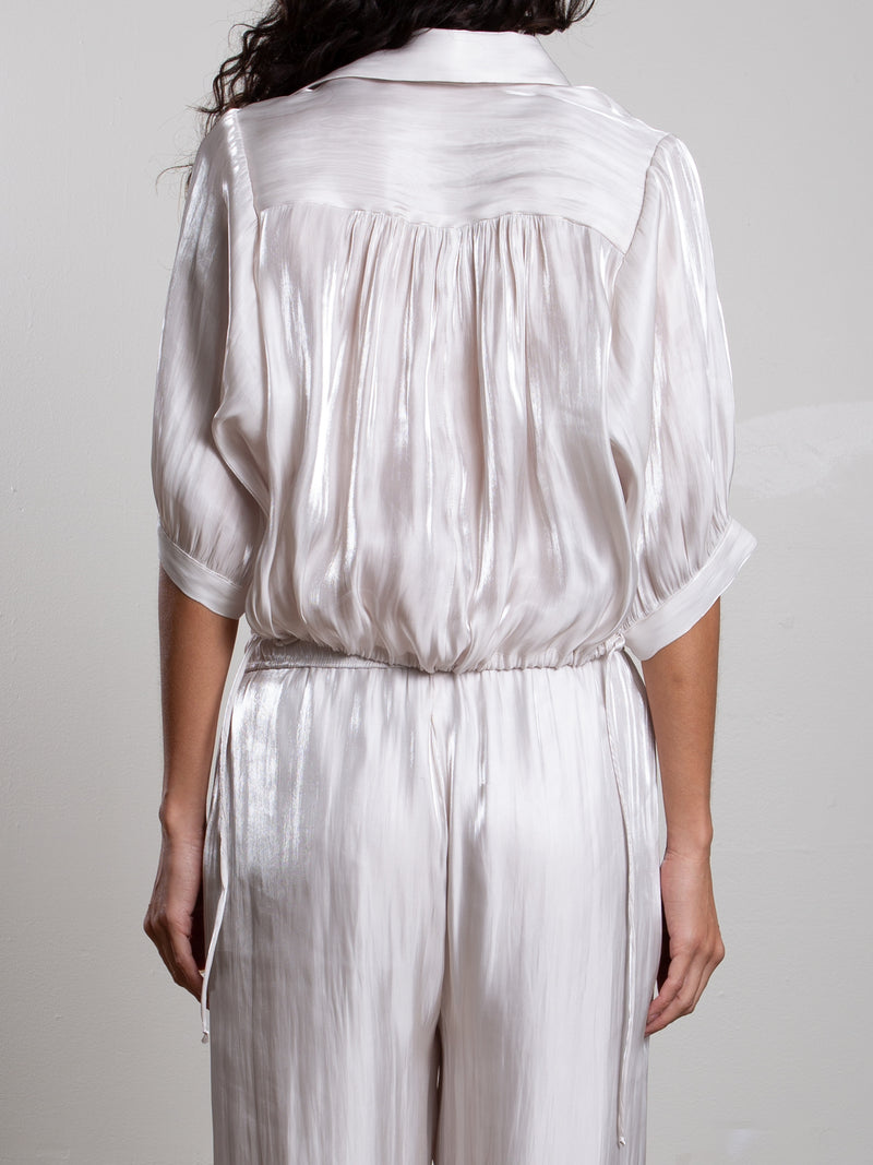 Chloe Shirt in Lustre - Pearl