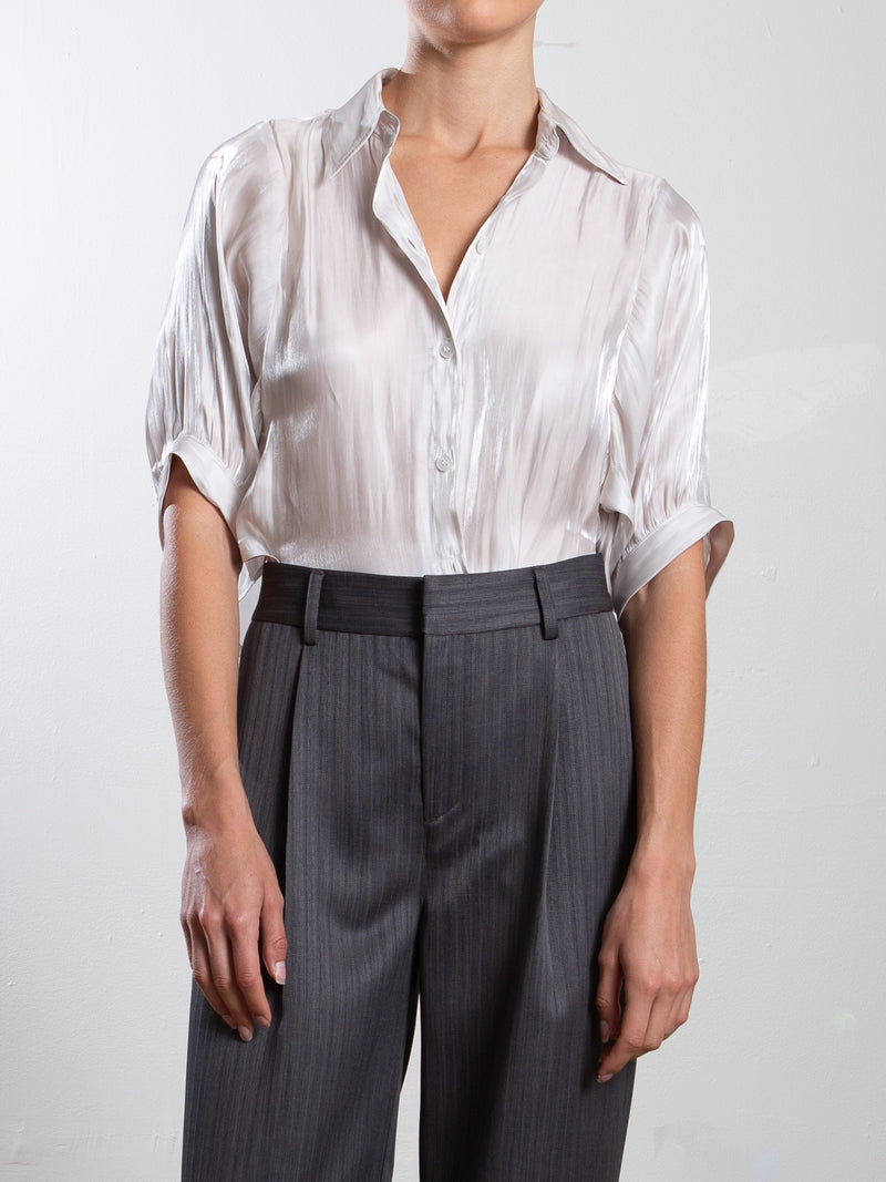 Chloe Shirt in Lustre - Pearl