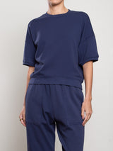Josie Sweatshirt in French Terry - Blueberry