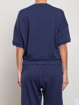 Josie Sweatshirt in French Terry - Blueberry