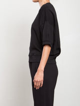 Josie Sweatshirt in French Terry - Black