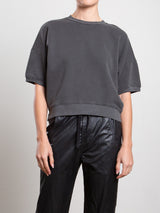 Josie Sweatshirt in French Terry - Vintage Black