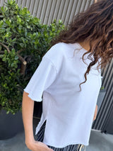 Harris Sweatshirt in French Terry - White