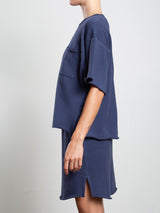Harris Sweatshirt in French Terry - Blueberry