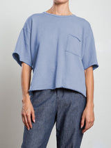 Harris Sweatshirt in French Terry - Blue Jay