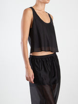 Maggie Tank in Gossamer - Black