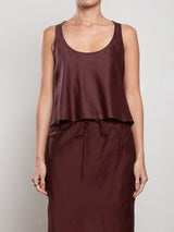 Maggie Tank in Gossamer - Chocolate